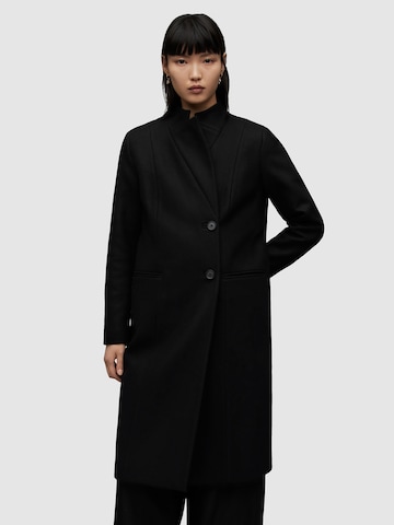 AllSaints Between-seasons coat 'SIDNEY' in Black: front