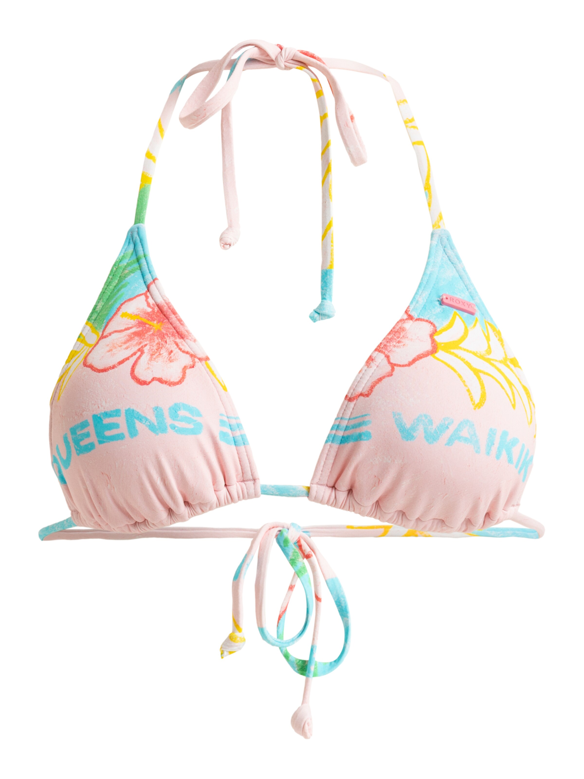 ROXY Bikinitop 'Atlas' in de kleur Azuur / Geel / Rosé / Rood, Productweergave