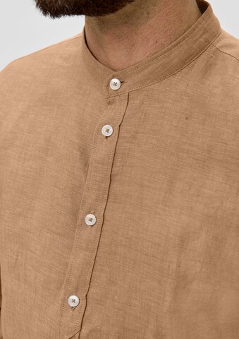 Coupe regular Chemise s.Oliver BLACK LABEL en marron