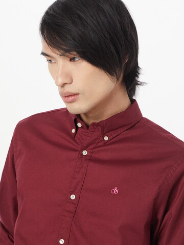 Coupe regular Chemise 'Essential' SCOTCH & SODA en rouge