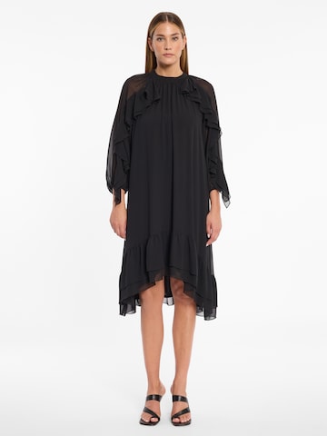 Ana Alcazar Avondjurk ' Ablya ' in Zwart: voorkant