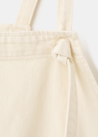 MANGO Wide leg Overalls 'Petomum' in White