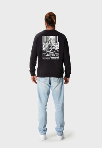 Oldskull Sweatshirt 'ASIAN FUTURISM RIDER' in Black