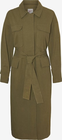 VERO MODA Between-Seasons Coat in Green: front