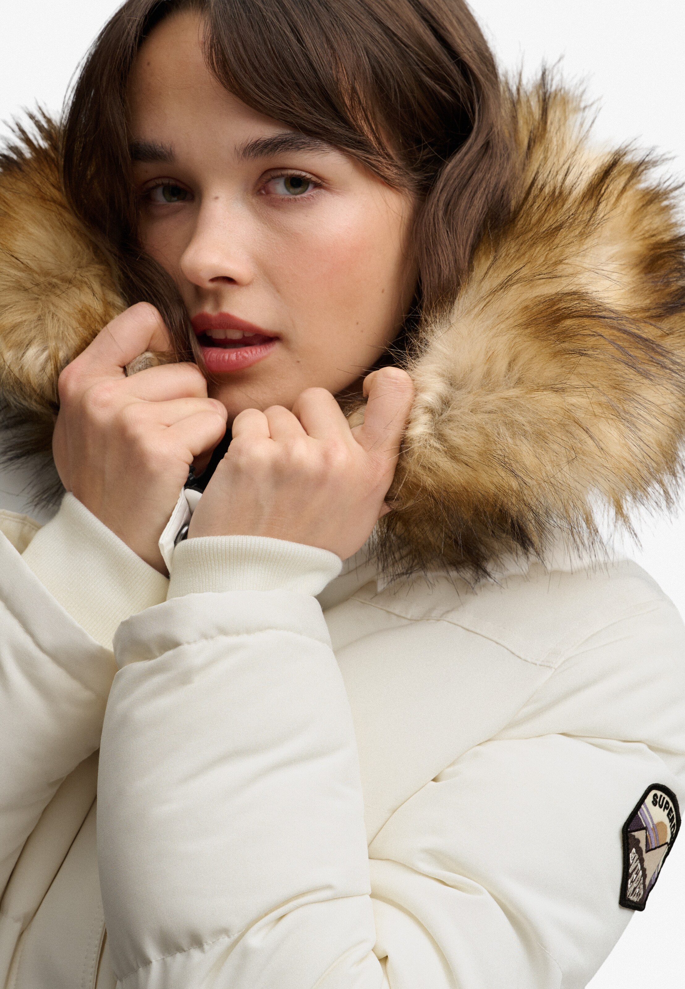 Superdry & Co Winter Jacket 'Everest' in White
