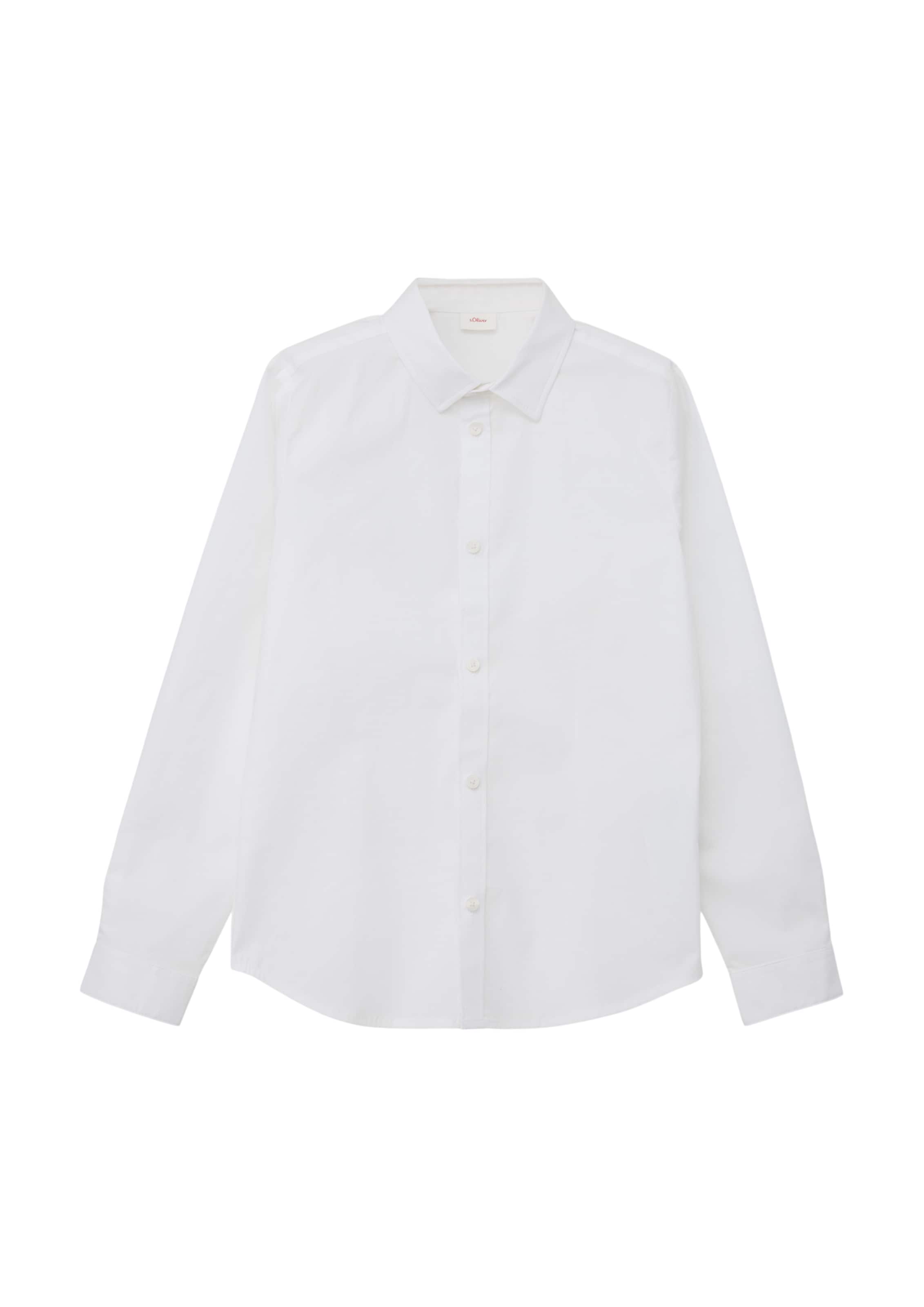 s.Oliver - Ajuste estrecho Camisa en blanco: frente