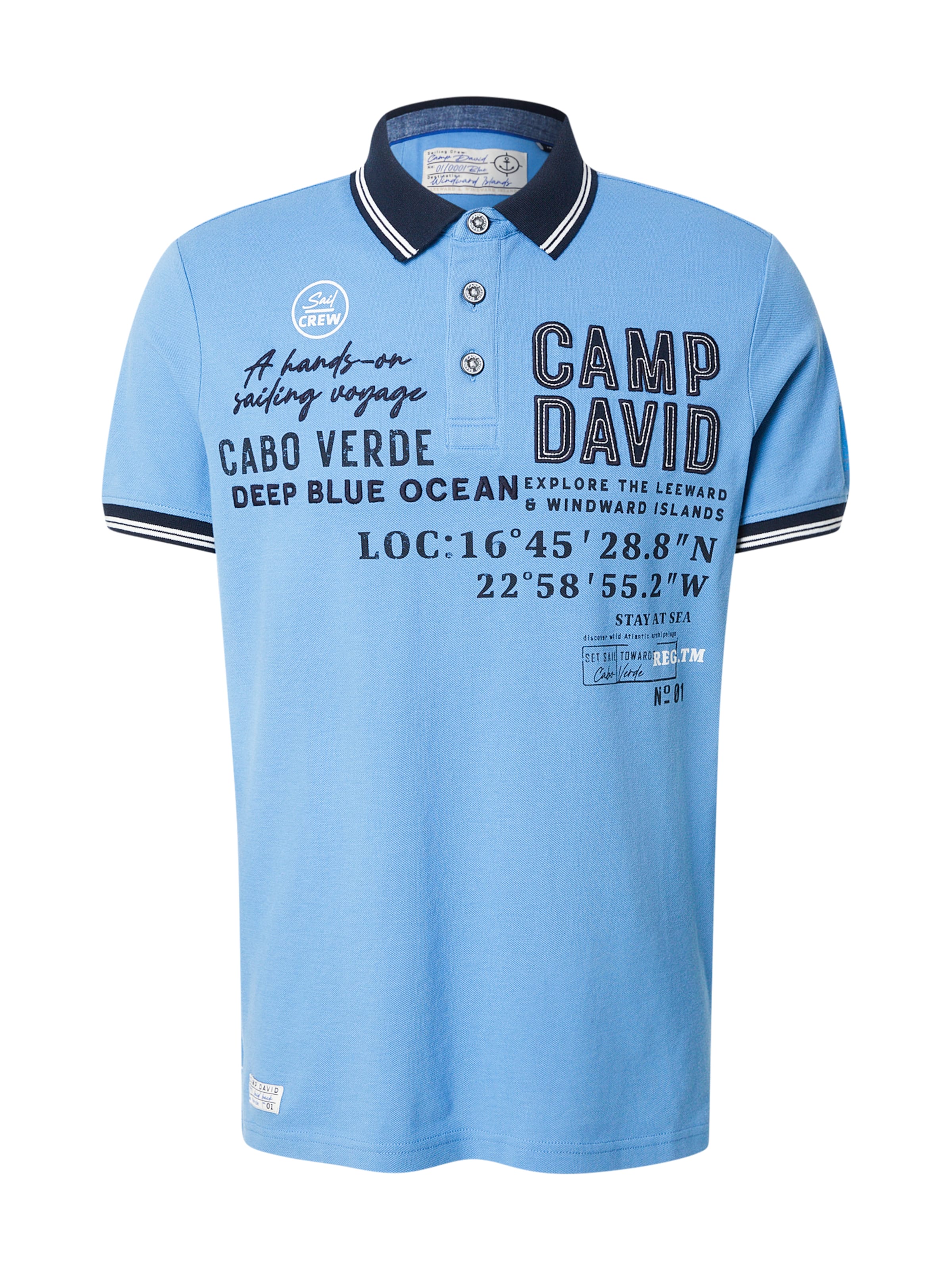 CAMP DAVID - Camiseta en azul: frente