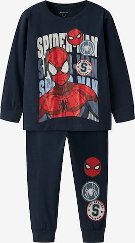 mėlyna NAME IT Miego kostiumas 'NMMocti Spider': priekis