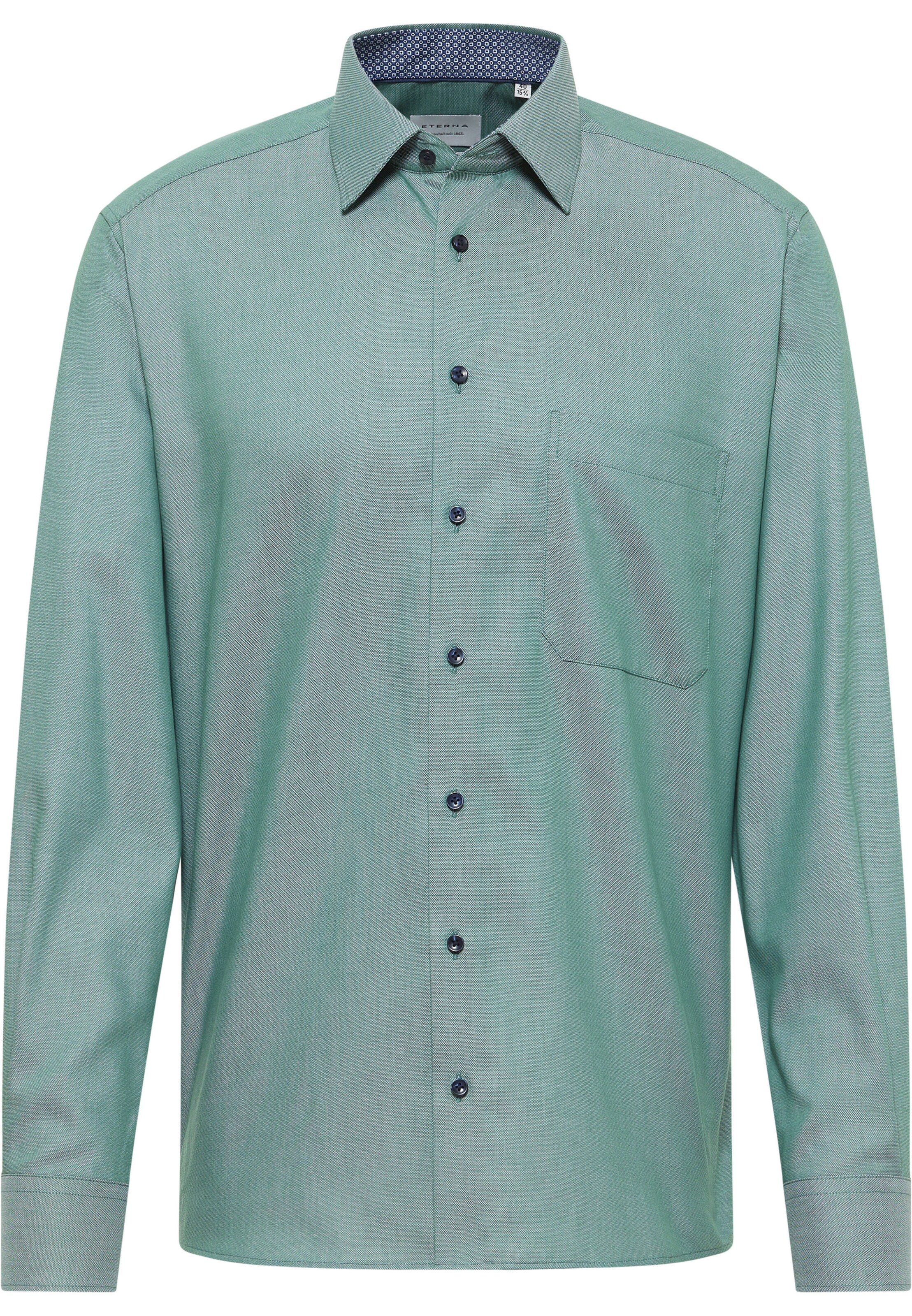 ETERNA Comfort Fit Hemd in Grün: Vorderseite