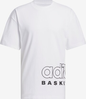 T-Shirt fonctionnel ADIDAS PERFORMANCE en blanc : devant