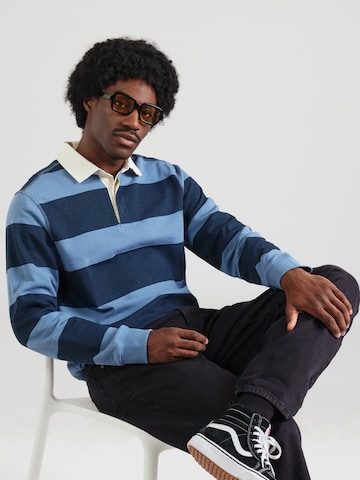 INDICODE JEANS Sweatshirt 'Disnar' i blå: framsida