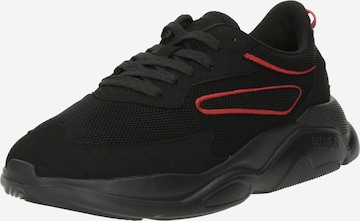 Sneaker low 'Leon' de la HUGO Red pe negru: față