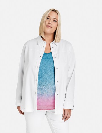 SAMOON Between-Season Jacket in White: front