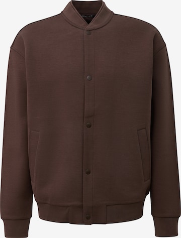 QS Sweat jacket in Brown: front