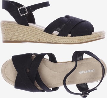 Lands‘ End Sandals & High-Heeled Sandals in 40 in Black: front