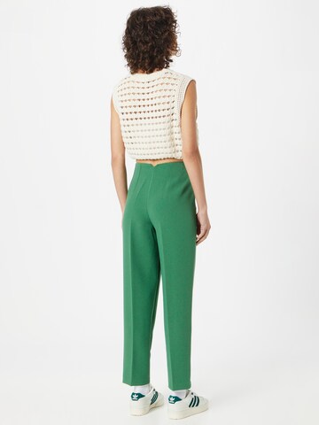 LA STRADA UNICA Regular Trousers with creases 'CAVA' in Green