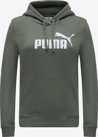 PUMA Sports sweatshirt 'ESS No. 1' in Green: front