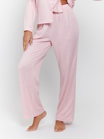 Loungeable Pyjama 'Marl' in Pink