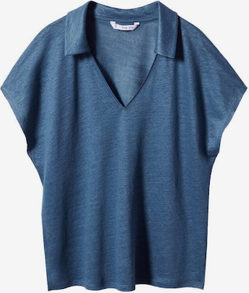 MANGO Shirt 'Clare' in Blauw: voorkant