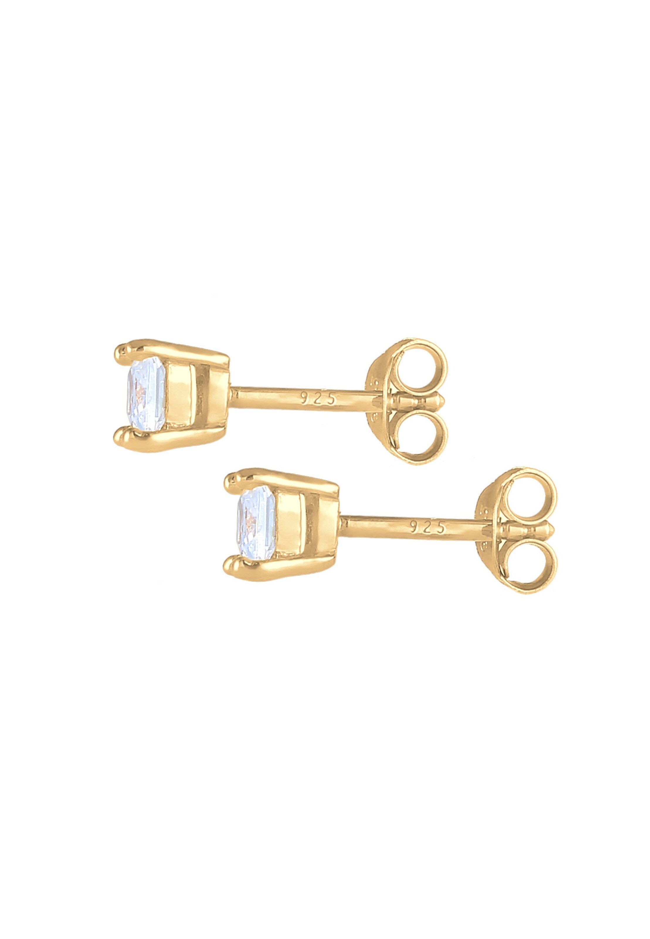 Boucles d'oreilles 'Viereck' KUZZOI en or