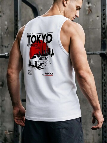 Neverless Shirt 'Tokyo Drift' in White