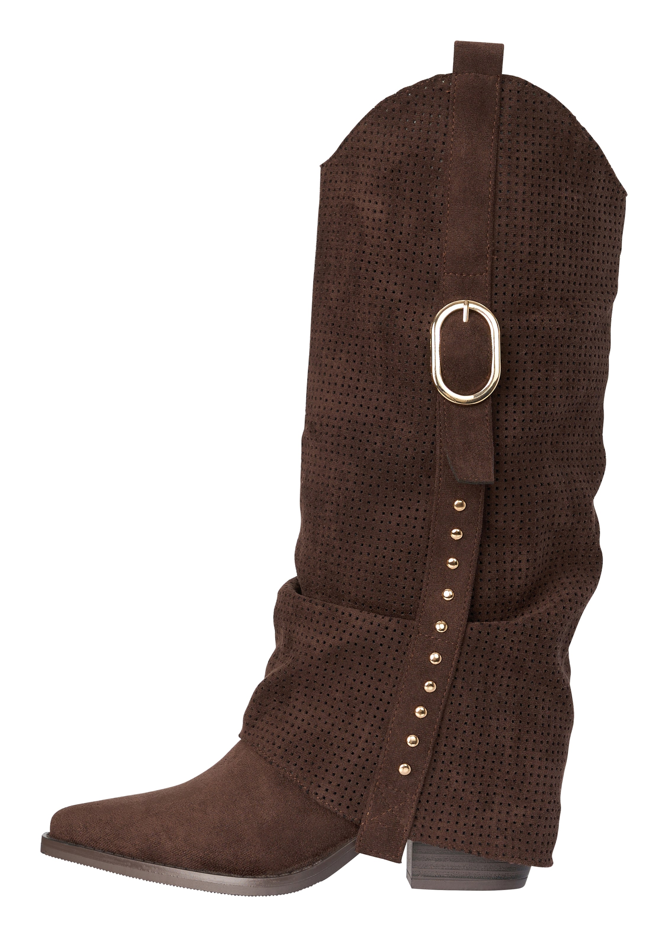 Salinyang Cowboy Boots in Brown