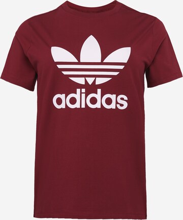 T-shirt 'Adicolor Classics Trefoil ' ADIDAS ORIGINALS en rouge : devant