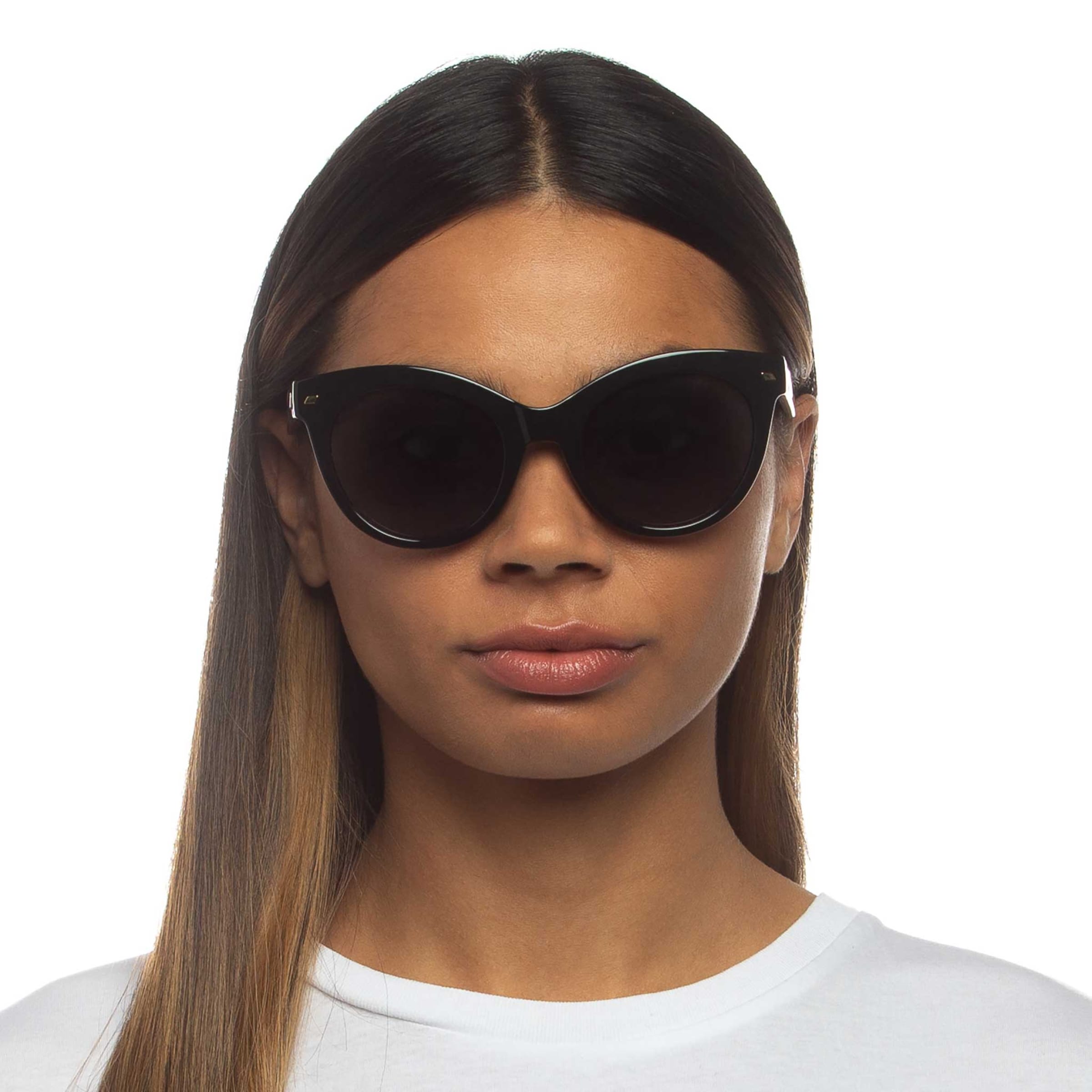 LE SPECS Sunglasses 'THAT'S FANPLASTIC' in Black: front