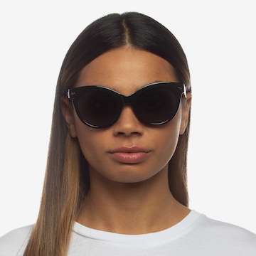 LE SPECS Sunglasses in Black: front