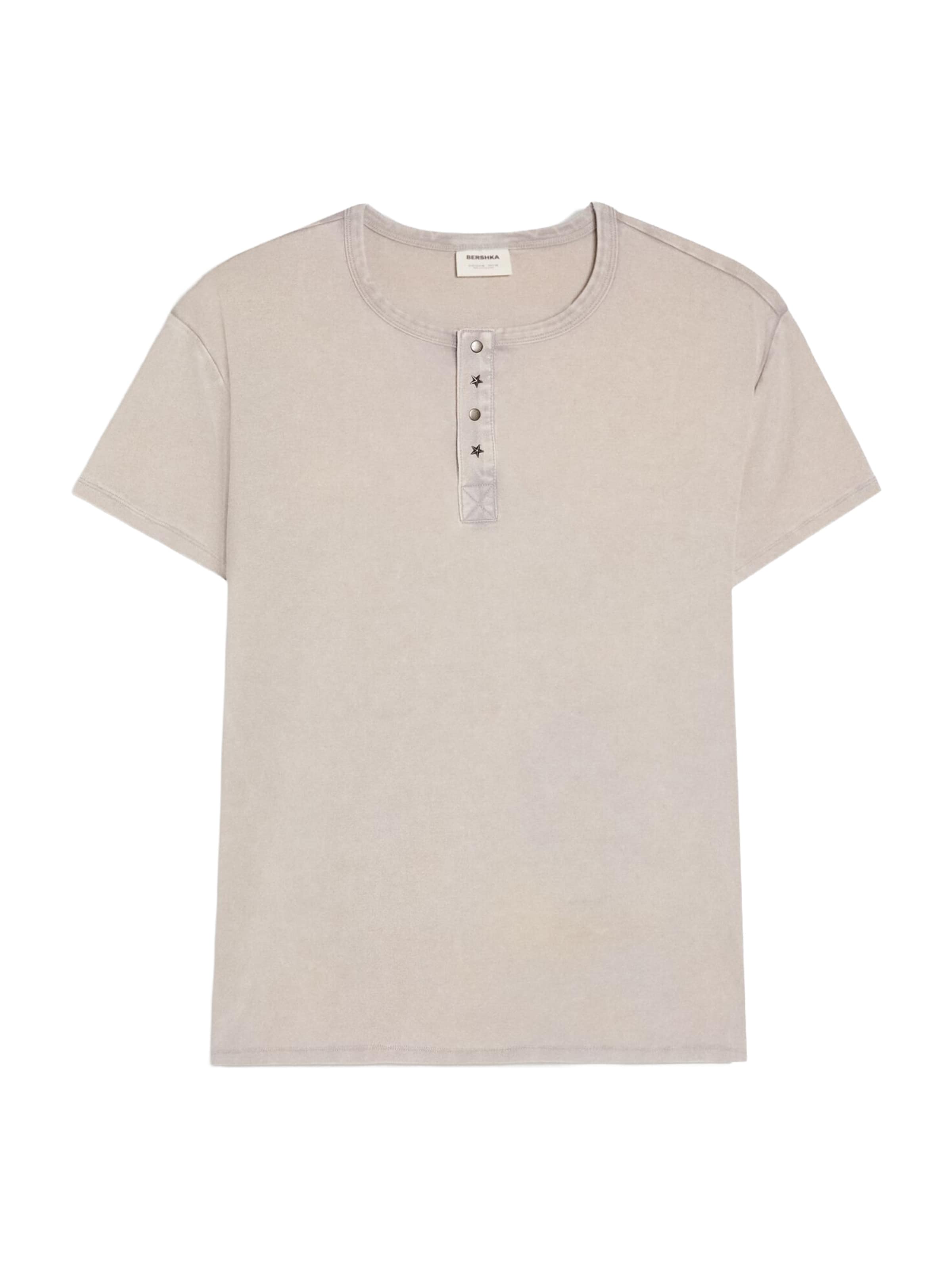 Bershka T-Shirt en XS en gris clair, Vue avec produit