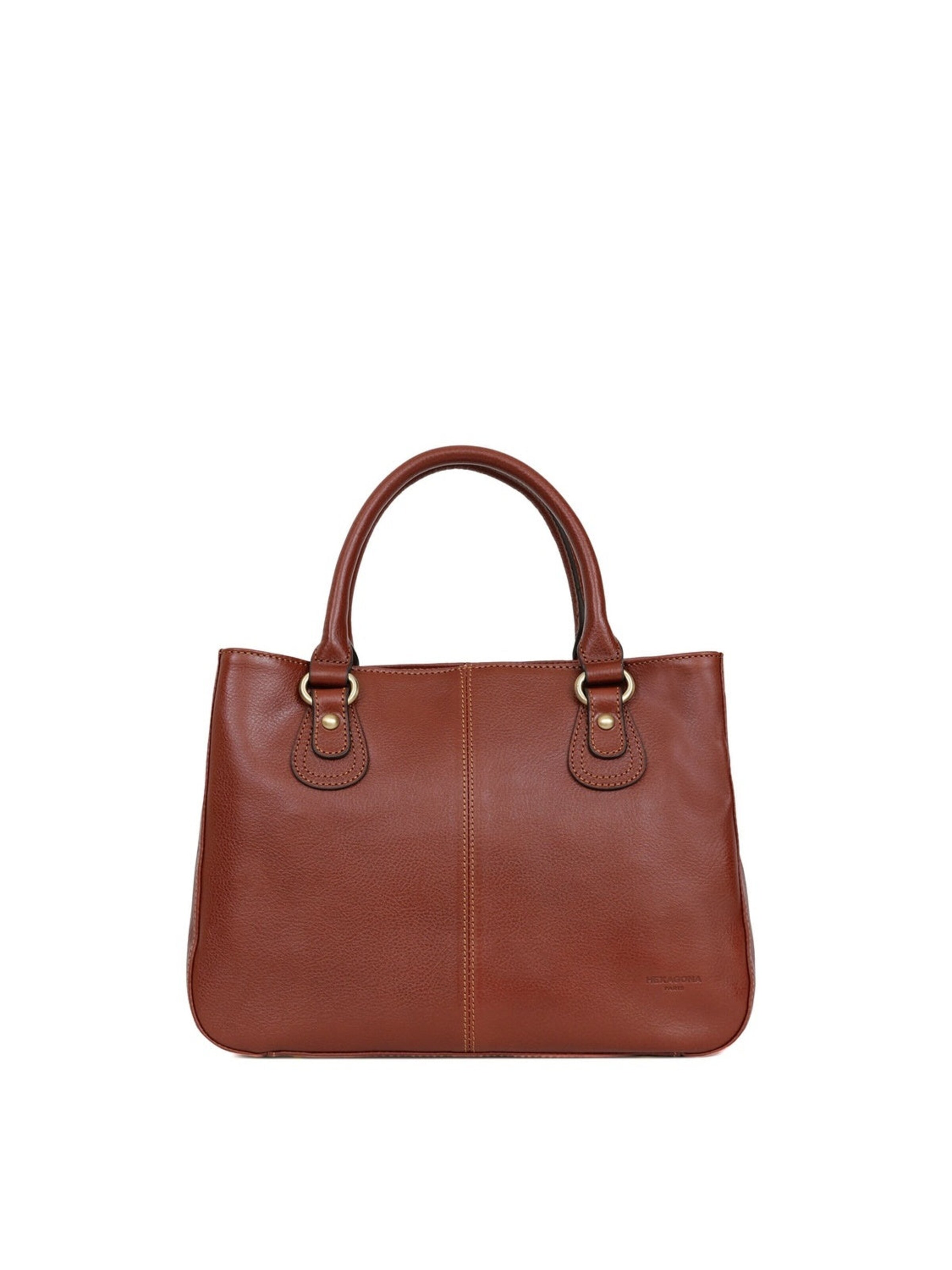 Hexagona Handtasche 'République'‌‌‌‌‌‌‌‌‌ in Braun: Vorderseite