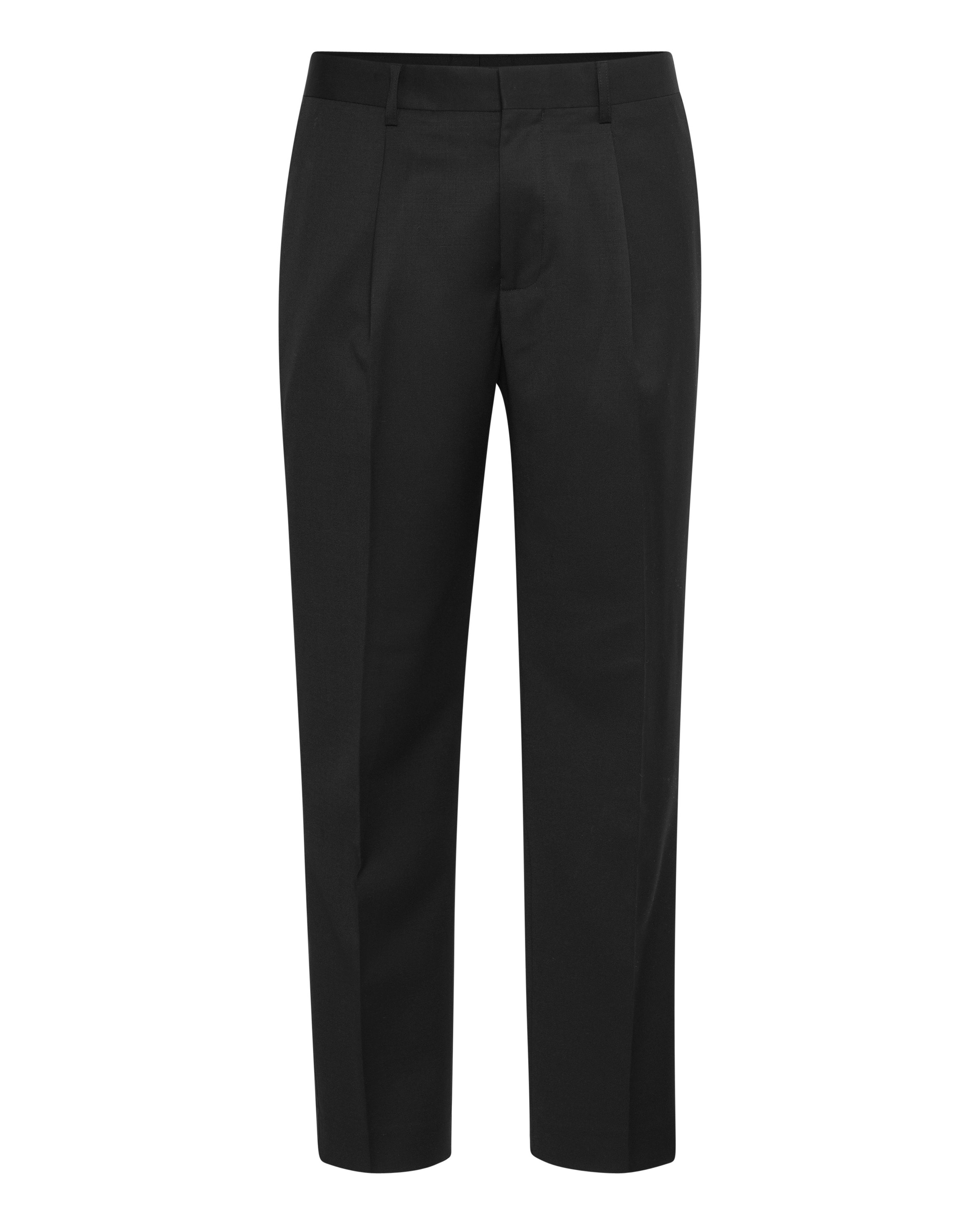 Matinique Regular Pleat-front trousers 'MAweller' in Black: front