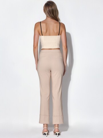 Regular Pantalon à plis Hiccup en beige