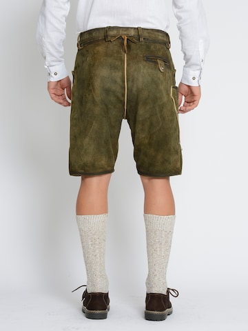 Regular Pantalon folklorique Rißberg en marron