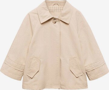 MANGO KIDS Between-Season Jacket in Beige: front