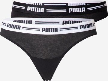 PUMA String in Zwart: voorkant