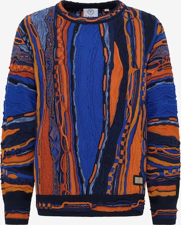 Carlo Colucci Sweater 'De Prezzo' in Blue: front