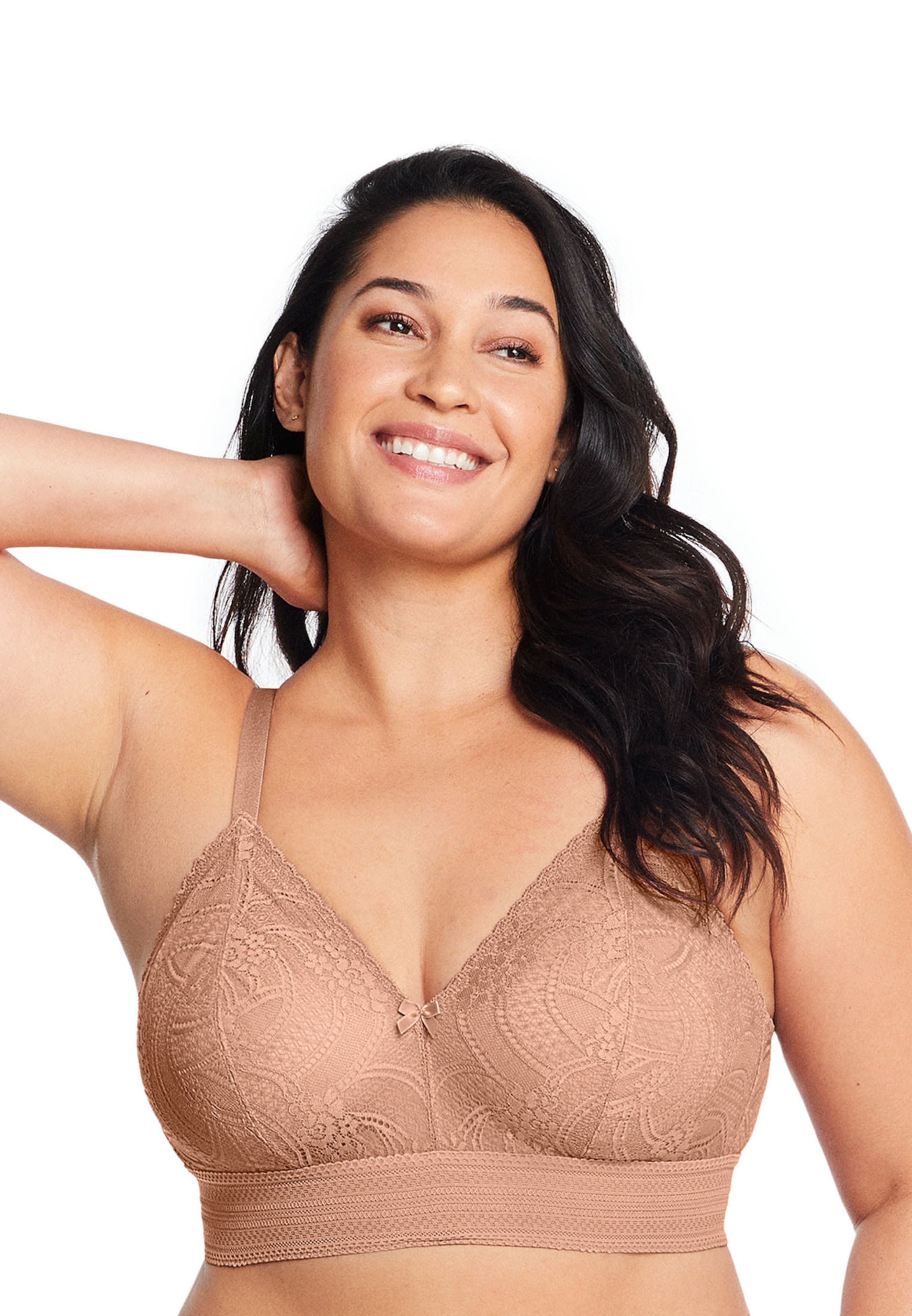 GLAMORISE Classic Minimizer in Beige: front