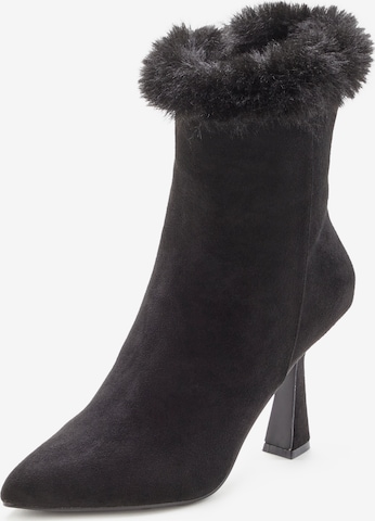 LASCANA Belle Affaire Stiefelette in Schwarz: Vorderseite