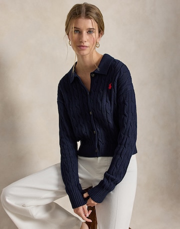 Polo Ralph Lauren Πλεκτή ζακέτα σε μπλε: μπροστά