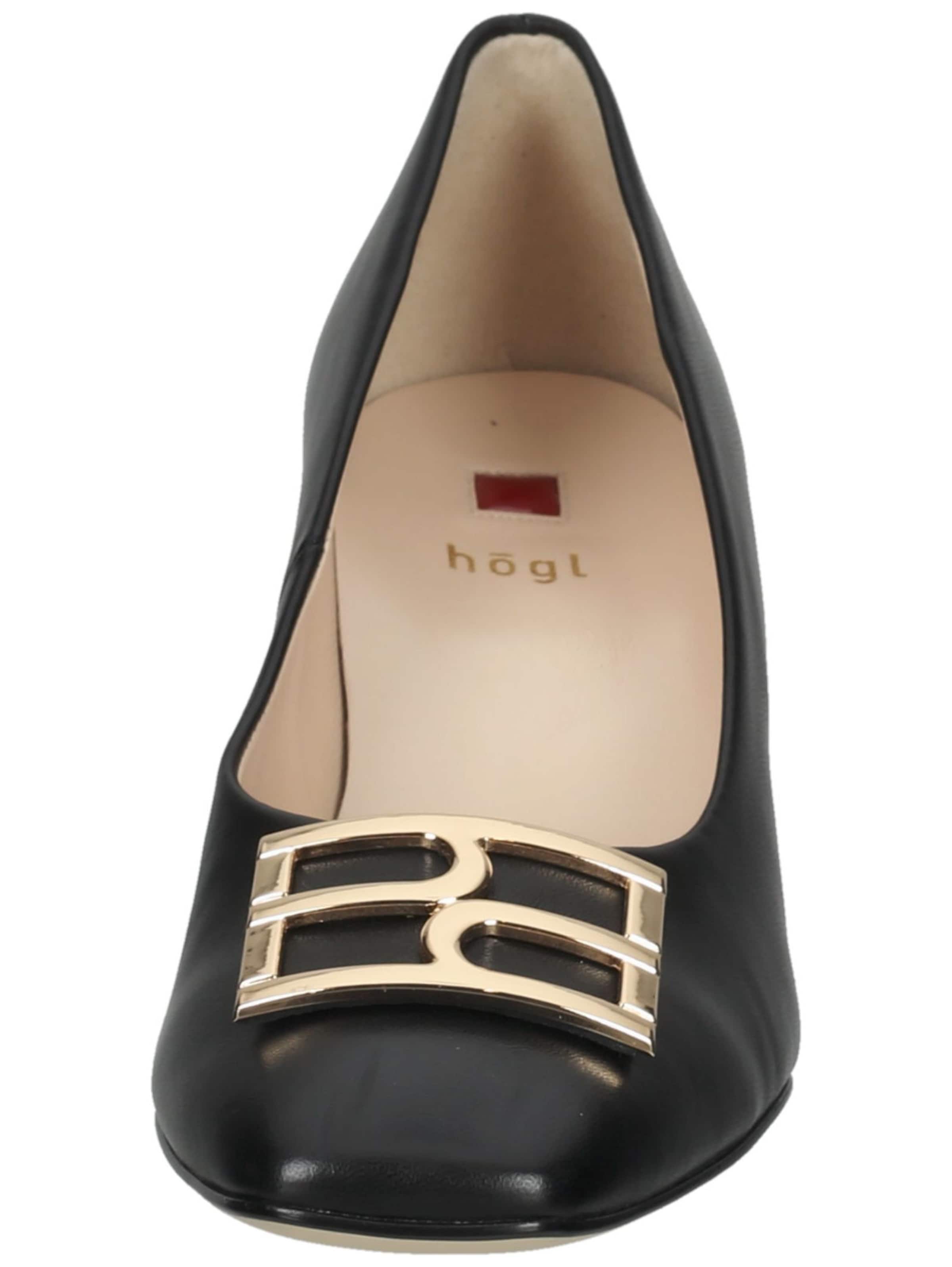 Högl Pumps 'Rosette' in Schwarz
