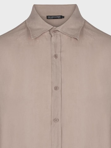 SILK & CASHMERE Shirt in Brown