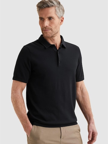 VANGUARD Shirt 'Polo shirt in cotton/modal with mouliné effect' in Blue: front