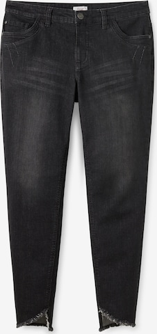 SHEEGO Slimfit Jeans i svart: forside