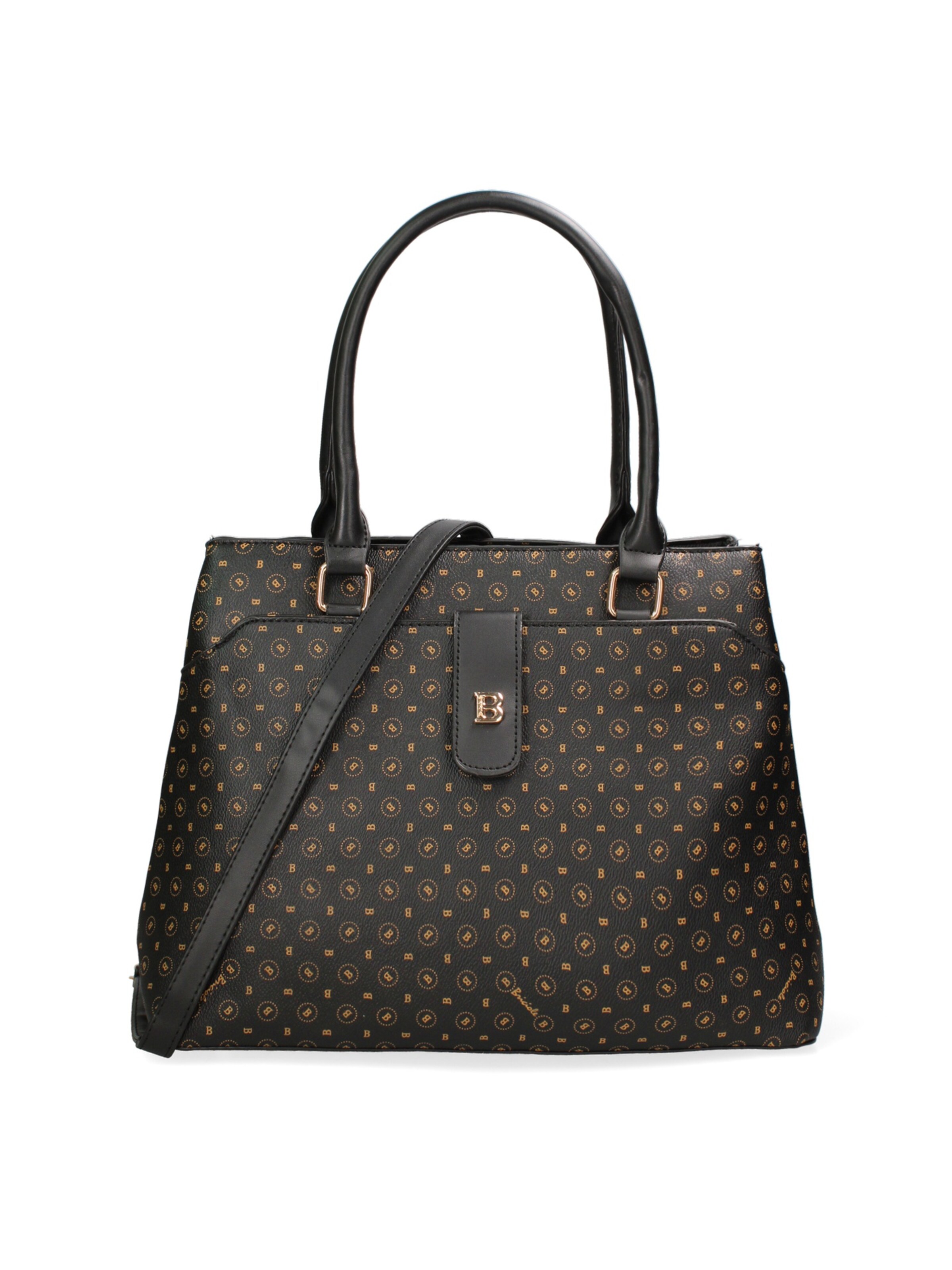 Borsa a spalla di Briciole in nero: frontale