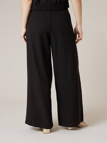 Deeluxe Loosefit Bandplooibroek 'Valenza' in Zwart