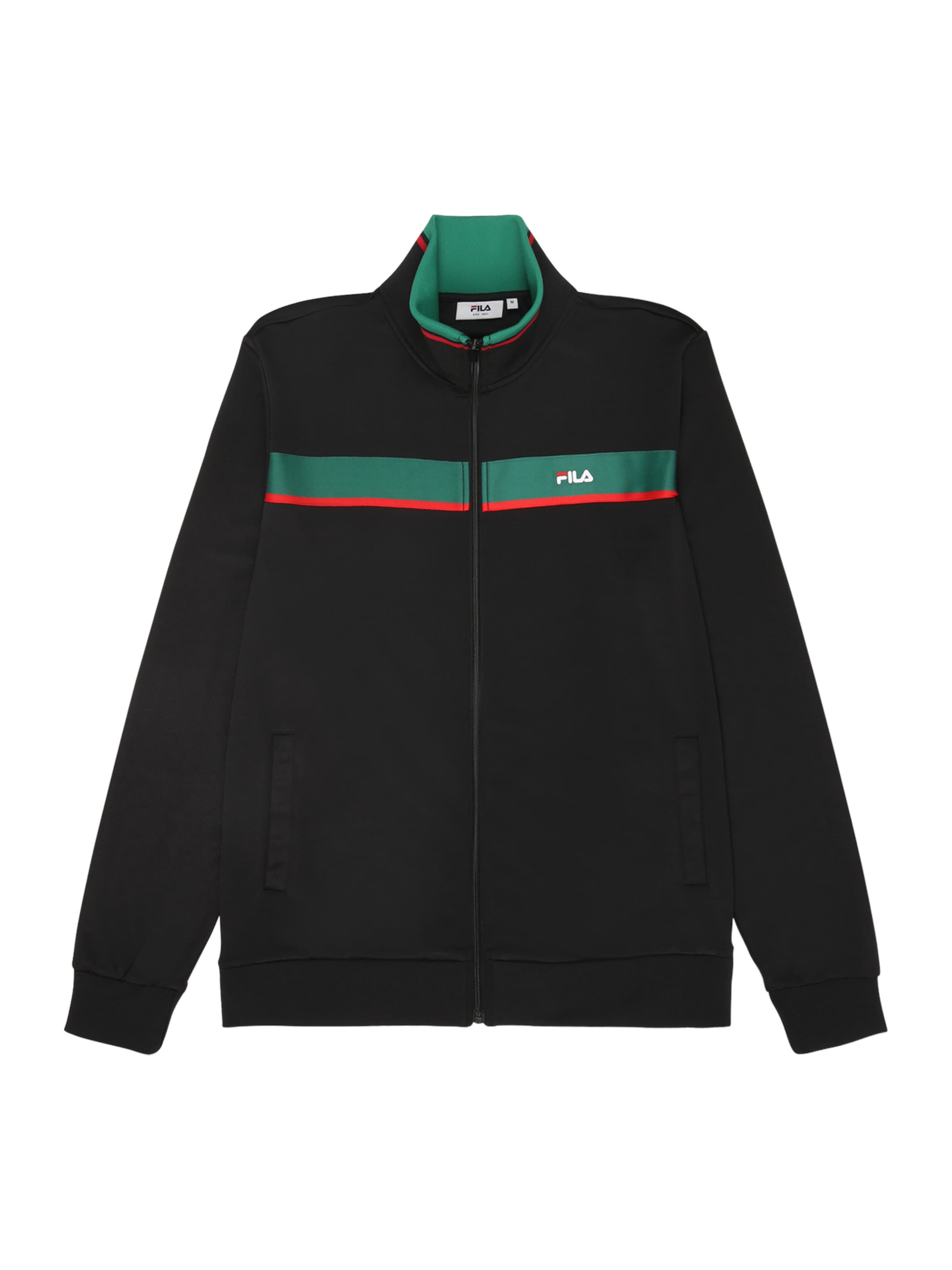 Hanorac 'SAGANO' de la FILA pe negru: față