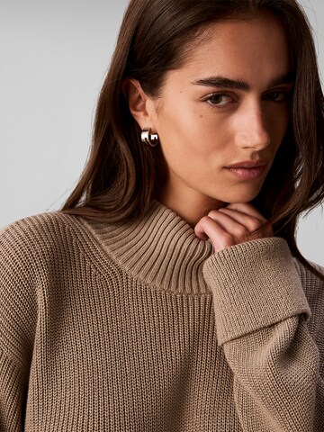 Calvin Klein Jeans Gebreide jurk in Bruin