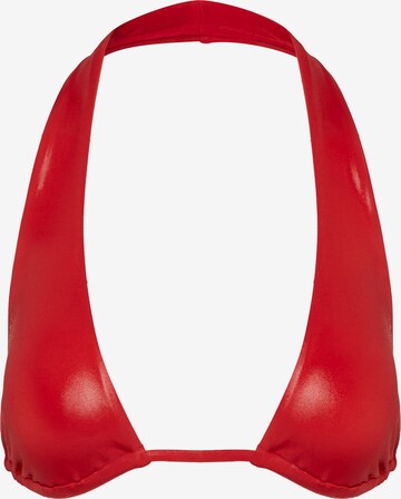 Calvin Klein Swimwear Τρίγωνο Τοπ μπικίνι σε κόκκινο: μπροστά