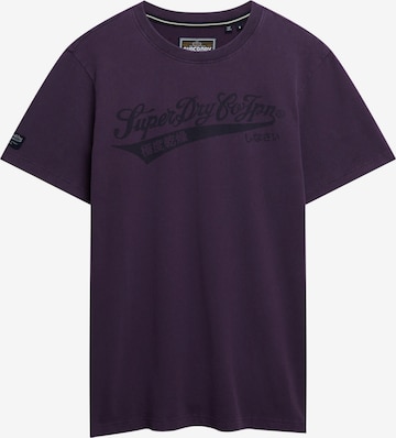 Superdry & Co Shirt 'Heritage' in Lila: voorkant